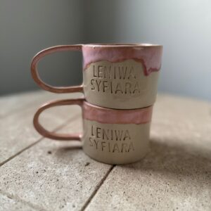 Kubek kamionkowy handmade LENIWA SYFIARA 200 ml