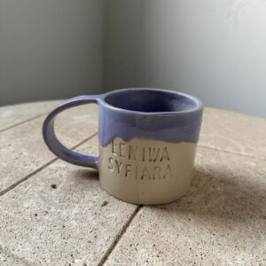 Kubek kamionkowy handmade LENIWA SYFIARA 330 ml